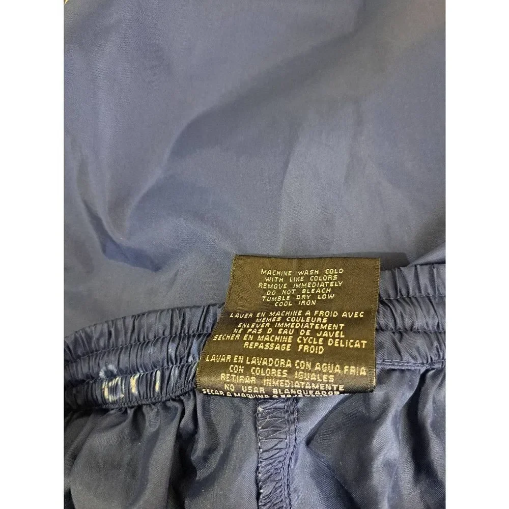 Vintage 90's Adidas Windbreaker track pants jogger womens small nylon blue